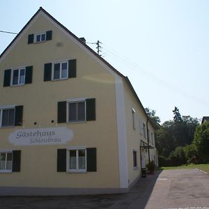 Gastehaus Schlossbrau Ichenhausen Exterior photo