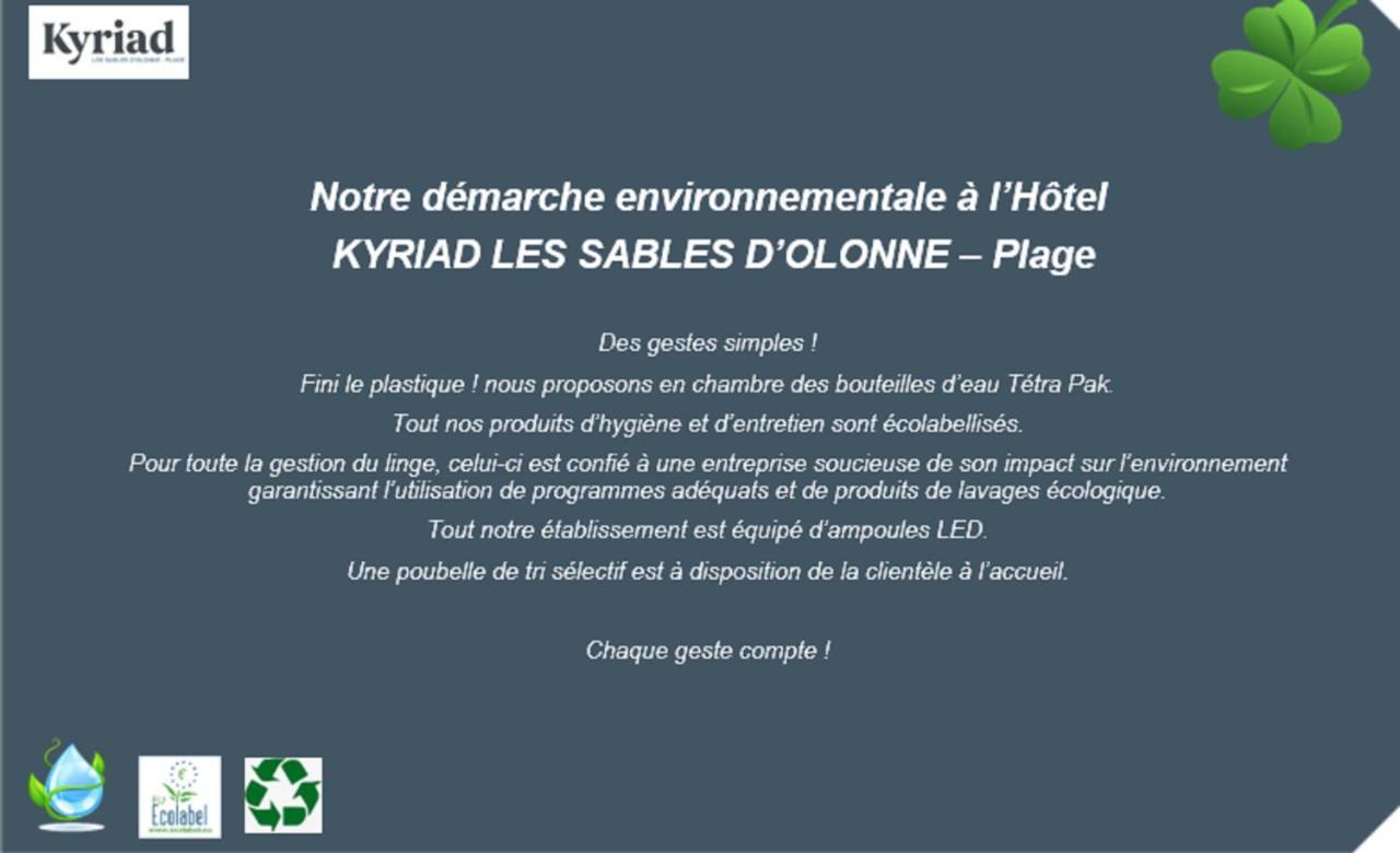 Kyriad Prestige Les Sables D'Olonne - Plage - Centre Des Congres Exteriör bild