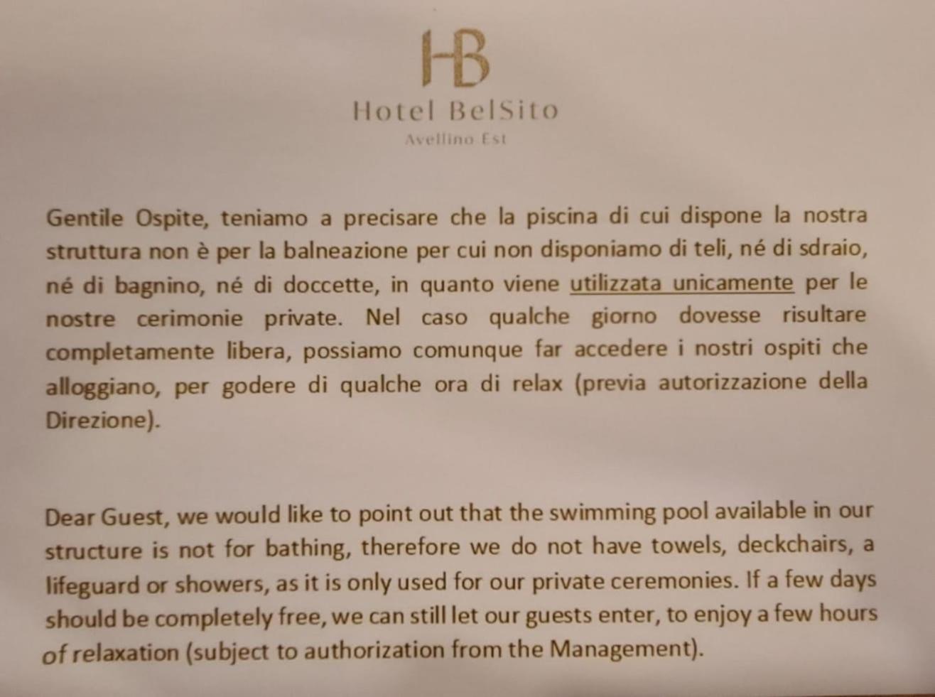 Bel Sito Hotel Due Torri Manocalzati Exteriör bild