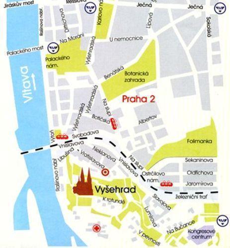 Apartments Vysehrad With Free Parking Prag Exteriör bild