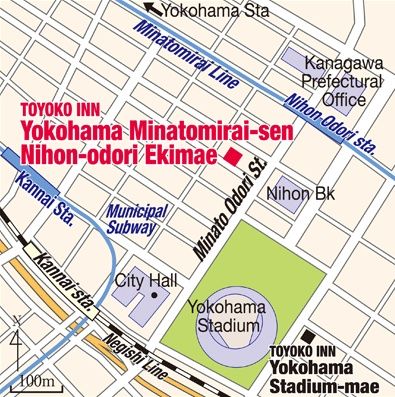 Toyoko Inn Yokohama Minatomirai-Sen Nihon-Odori Ekimae Exteriör bild