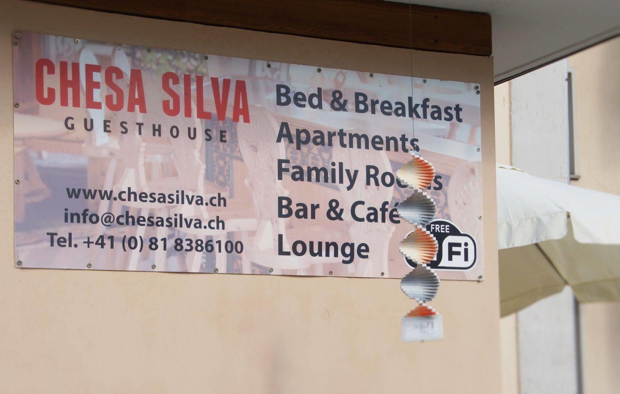 Guesthouse + Aparthotel Chesa Silva Silvaplana Exteriör bild