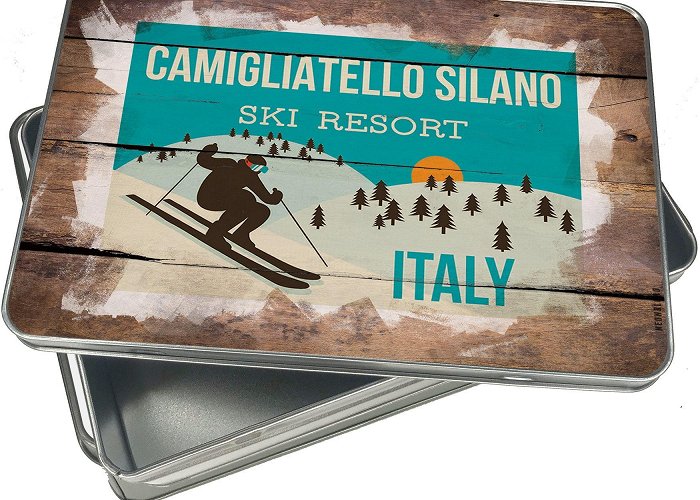 Camigliatello Silano Ski Lift Christmas Cookie Tin Camigliatello Silano Ski Resort - Italy Ski ... photo