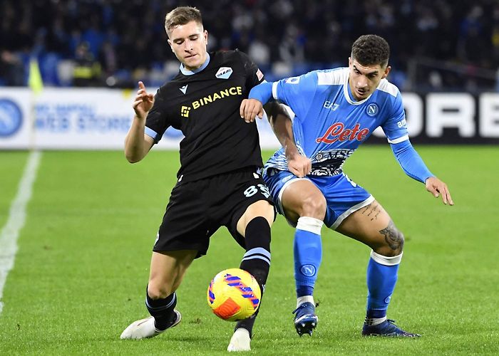 Diego Armando Maradona Stadium Napoli mark Maradona anniversary with dazzling win over Lazio ... photo