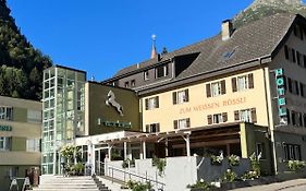 Weisses Roessli Only Bed & Breakfast Self Check-In Hotell Göschenen Exterior photo