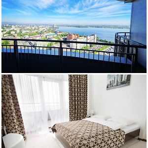 Skytech Most City Hotel 19 Floor Panoramic View Dnipro Exterior photo