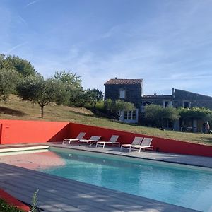 Maison Spacieuse Avec Piscine A Saint Lager Bressac Villa Exterior photo