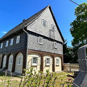 Ferienhaus Hexe Mit Whirlpool, Sauna, Garten Villa Großschönau Exterior photo