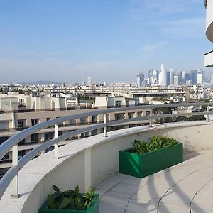 Panoramic View Of Paris Lägenhet Levallois-Perret Exterior photo