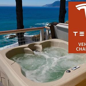 Gorgeous Oceanview, By Oceanviewhottubs Oceanfront! Shelter Cove, Ca Tesla Ev Station Lägenhet Exterior photo