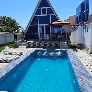 Twin Aframe With Swimming Pool Villa Gabala Exterior photo