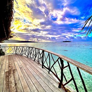 Eden Private Island Tahaa Hotell Patio  Exterior photo