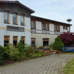 Pension Moritz Und Hofladen Unterm Storchennest -16303 Schwedt,Schwedter Allee1 Hotell Exterior photo