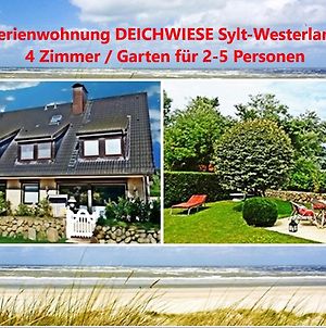 Ferienwohnung Sylter Deichwiesen - 2-5 Personen / 3 Schlafzimmer / Terrasse Westerland Exterior photo